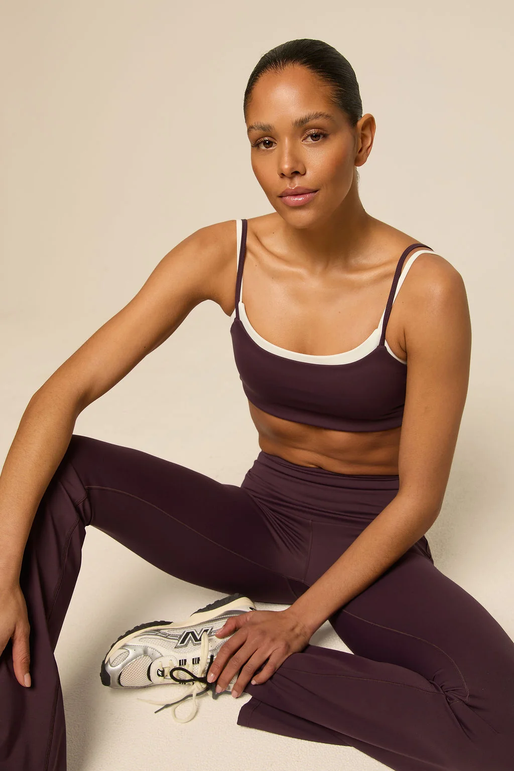 Bruna Flared Legging Mulberry Wine-3