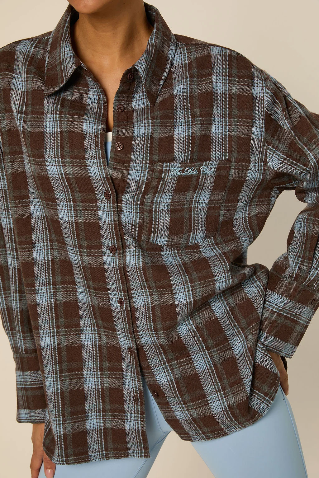 Anna Blouse Shirt Icey Blue-3