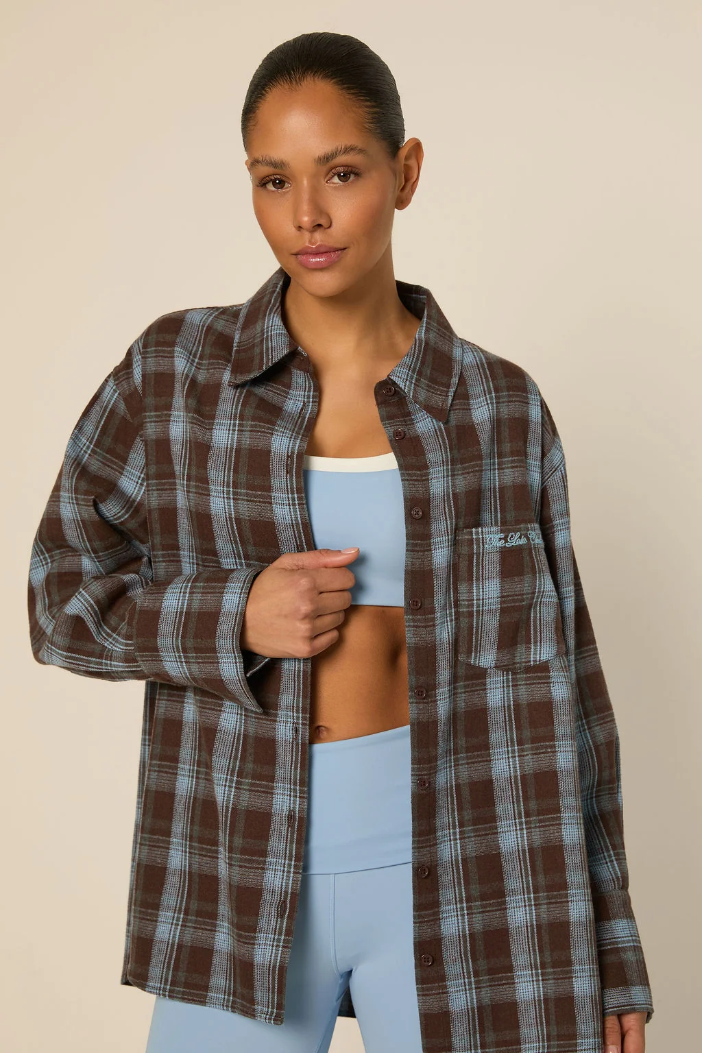 Anna Blouse Shirt Icey Blue-1