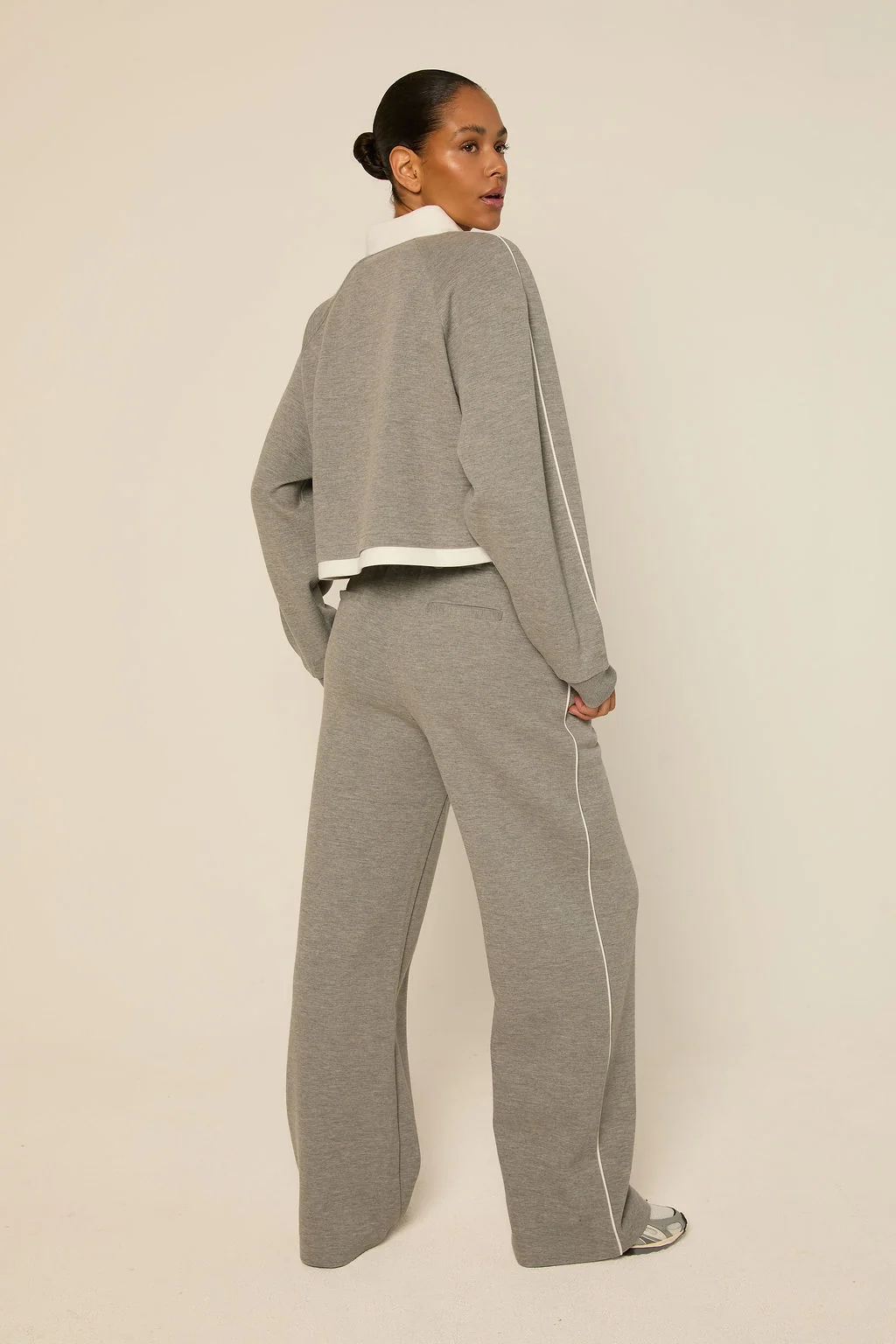 Kaya Pants Grey Melange-2