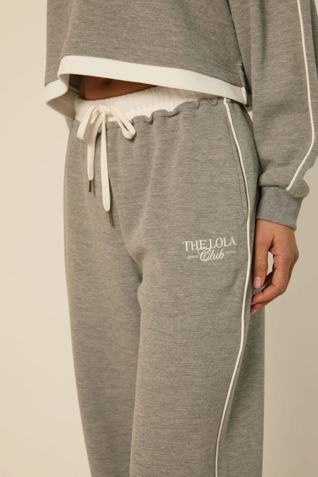 Kaya Pants Grey Melange-4