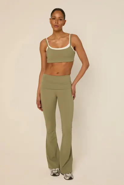 Bruna Flared Legging Sage Green