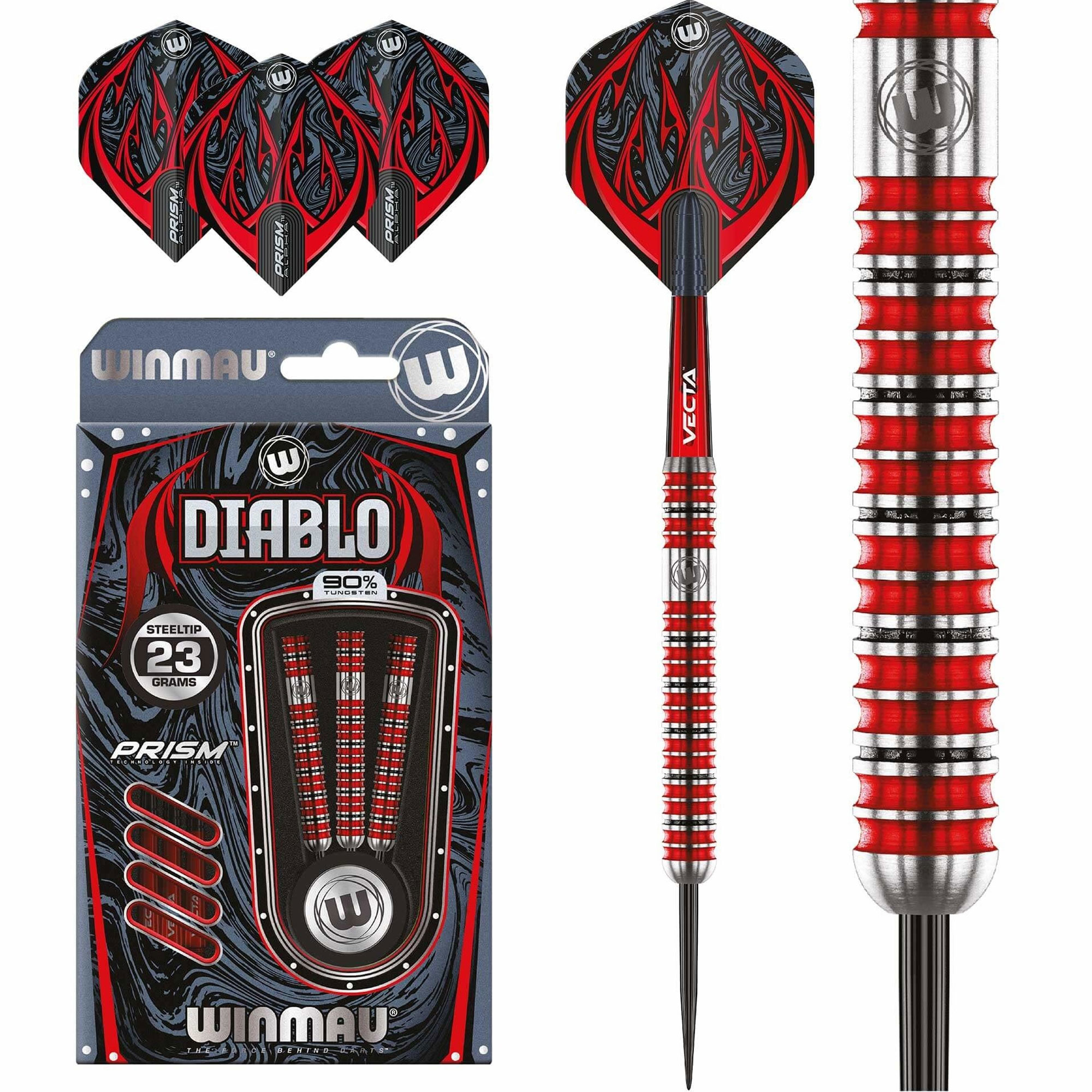 Winmau Diablo Parallel Dartpijlen afbeelding
