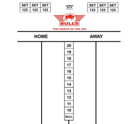 Bulls Dart Scorebord Flex 25x35 cm