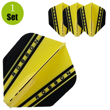 Robson Robson Standaard V Dartflights - Geel Robson Robson Standaard V Dartflights - Geel