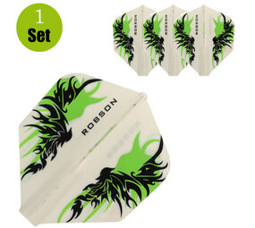 Robson Robson Standaard Tribal Dartflights - Wit Robson Robson Standaard Tribal Dartflights - Wit