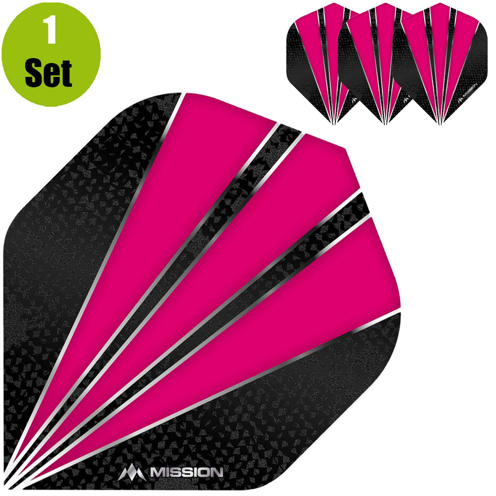 Mission Flare Dart Flights - Roze afbeelding