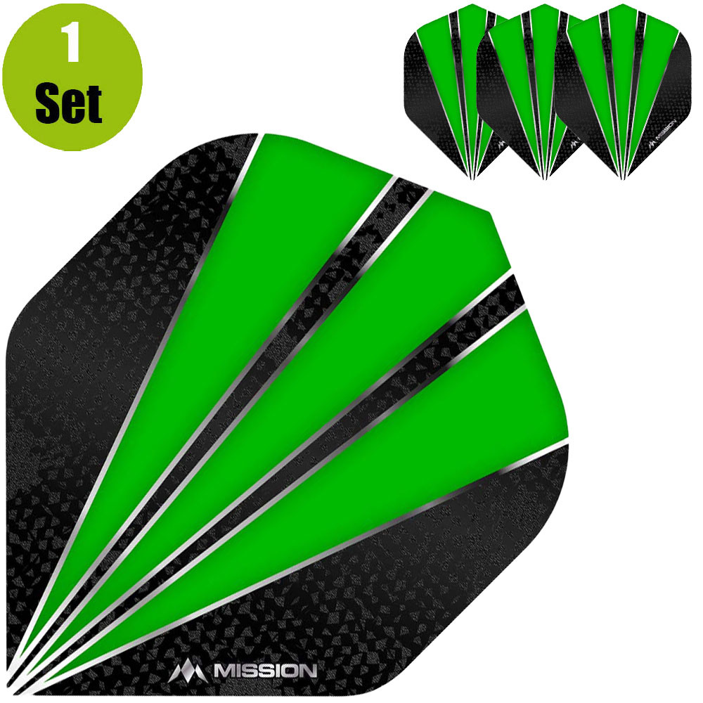 Mission Flare Dart Flights - Groen afbeelding