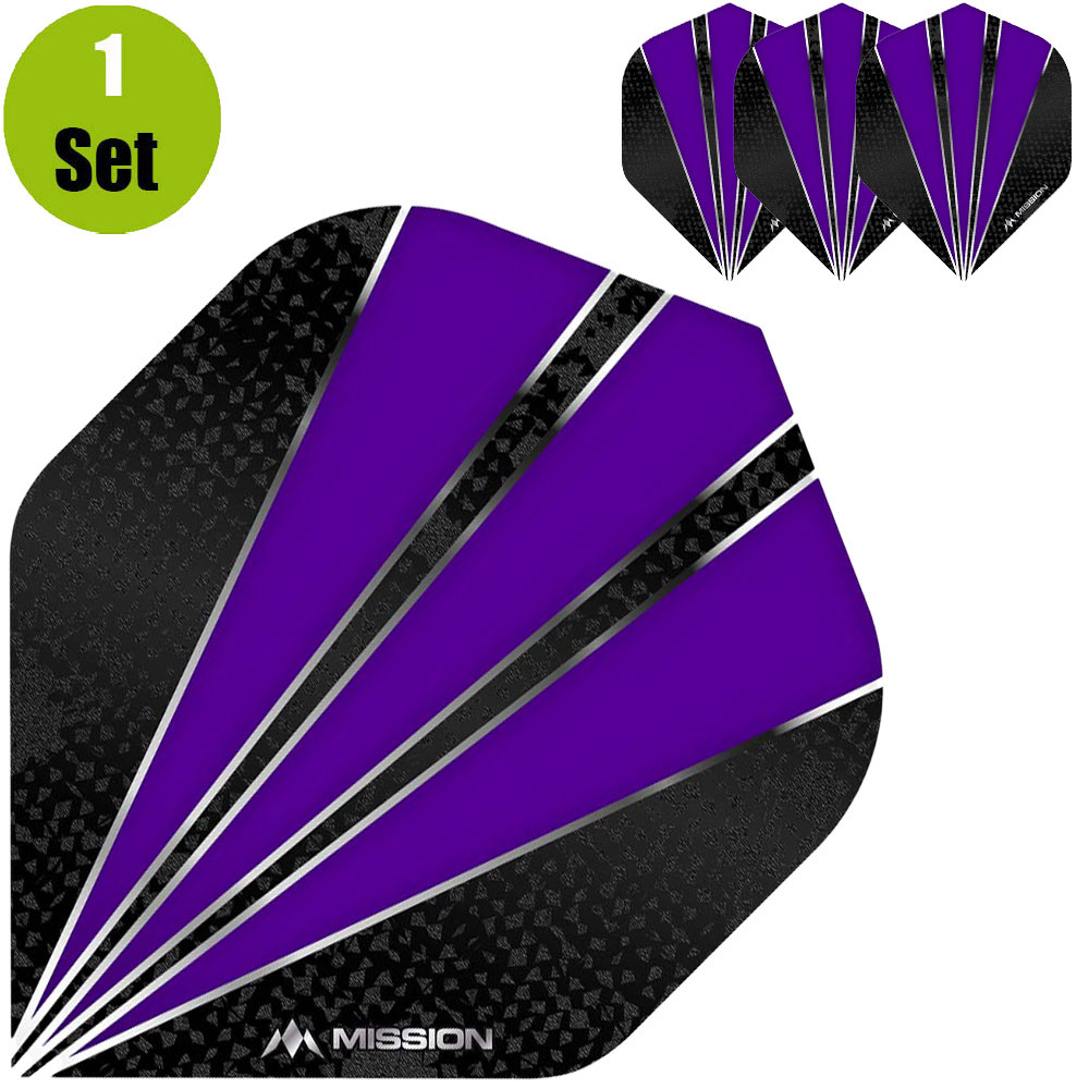 Mission Flare Dart Flights - Paars afbeelding