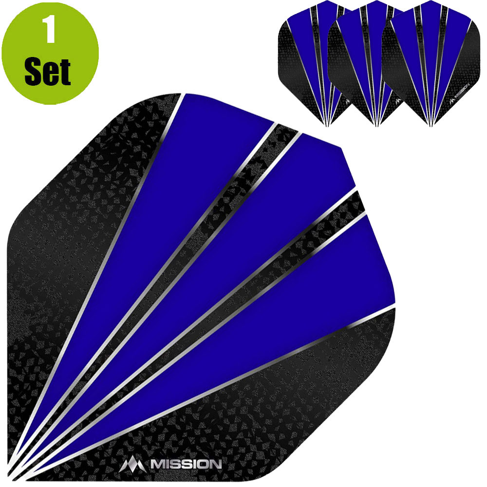 Mission Flare Dart Flights - Blauw afbeelding