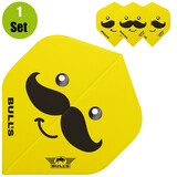 Bulls Bulls Smiley Dartflights - Mustache Bulls Bulls Smiley Dartflights - Mustache