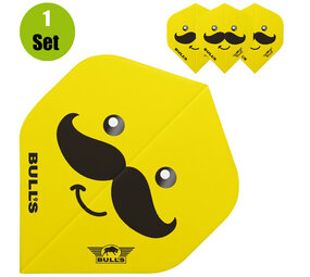 Bulls Bulls Smiley Dartflights - Mustache Bulls Bulls Smiley Dartflights - Mustache