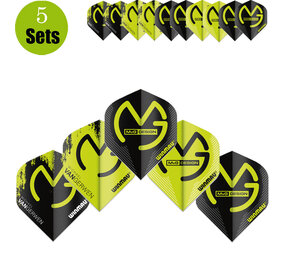 Winmau Michael van Gerwen Dartflights - 5pack Green Winmau Michael van Gerwen Dartflights - 5pack Green