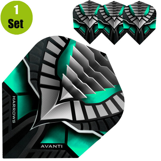 Harrows Avanti Dartflights - Jade