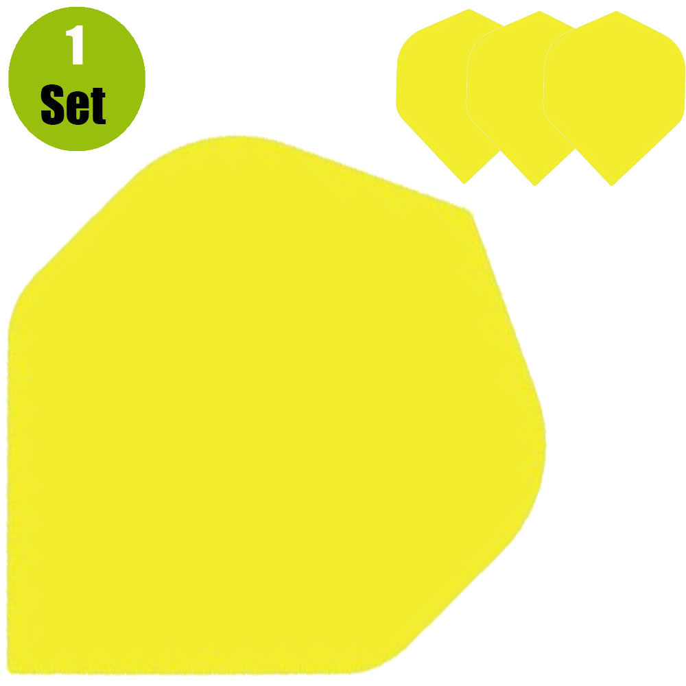 Lena Poly Plain Dartflights - Geel afbeelding