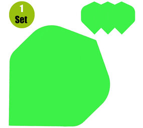 Lena Poly Plain Dartflights - Neon Groen Lena Poly Plain Dartflights - Neon Groen