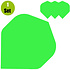 Poly Plain Dartflights - Neon Groen Poly Plain Dartflights - Neon Groen