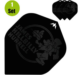 Mission James Hurrell Dartflights - Zwart