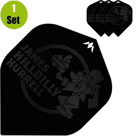 Mission Mission James Hurrell Dartflights - Zwart Mission Mission James Hurrell Dartflights - Zwart