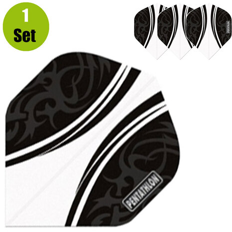 Pentathlon Pentathlon Vizion Swish Dartflights - Wit