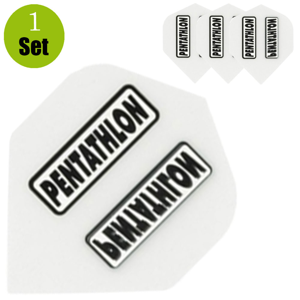 Pentathlon Dartflights - Wit afbeelding