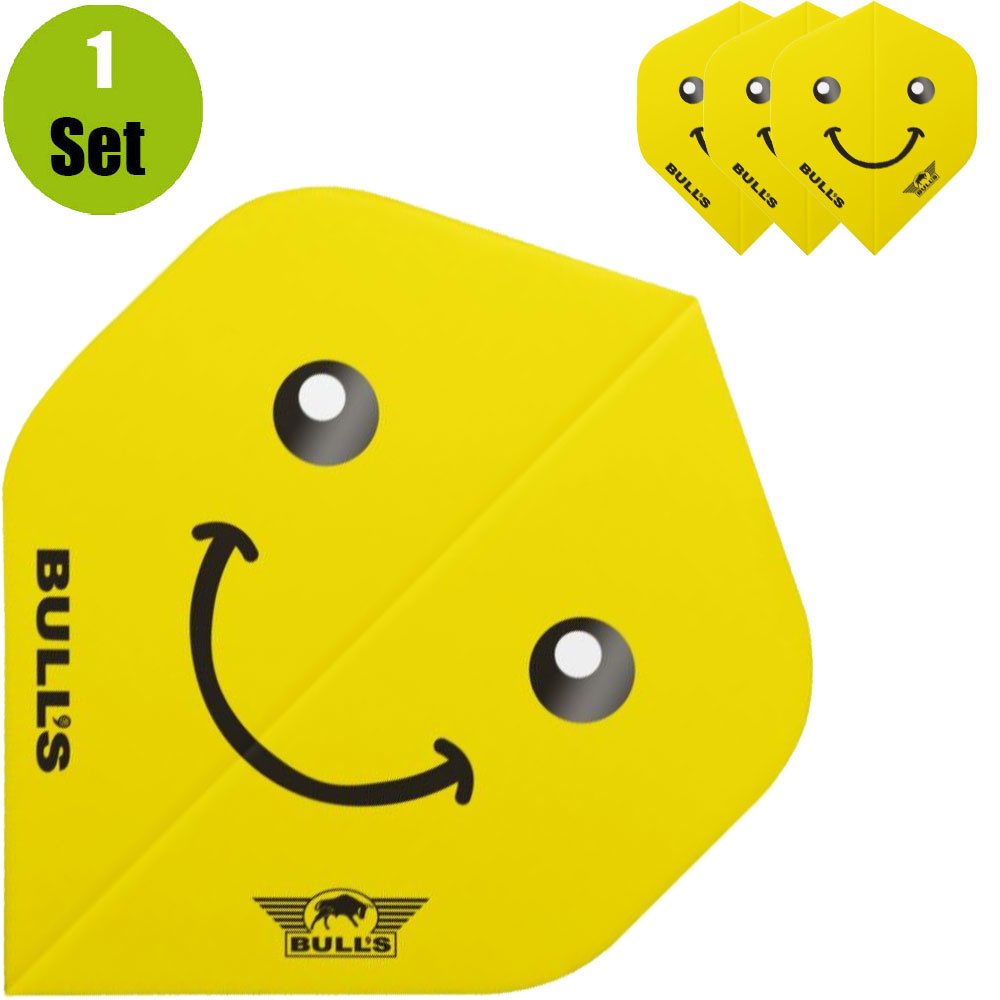 Bulls Bulls Smiley Dartflights - Lach afbeelding