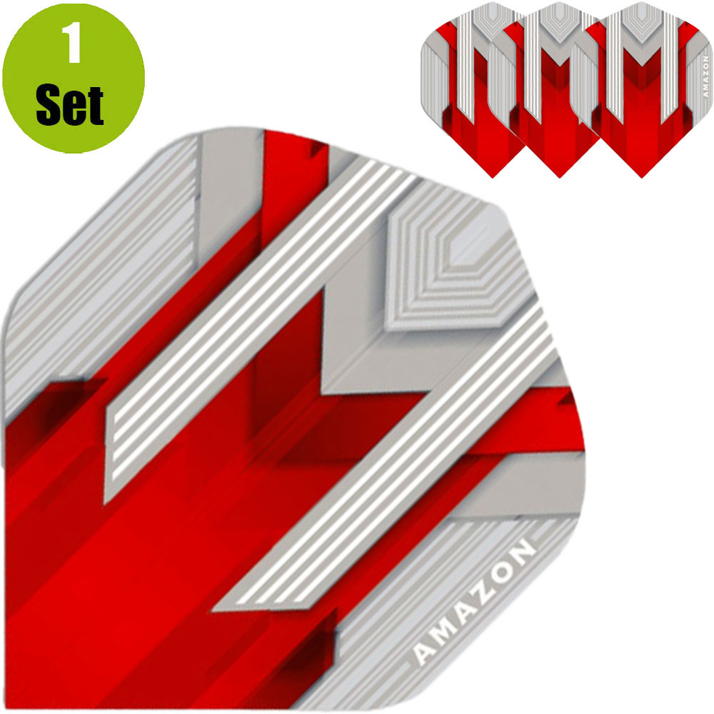 Amazon Amazon Silver Dartflights - Rood afbeelding