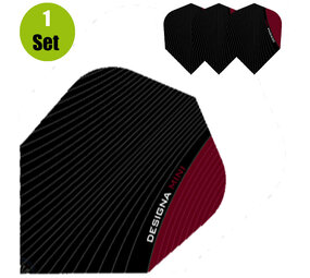 Designa Standaard Dartflights - Rood Designa Standaard Dartflights - Rood