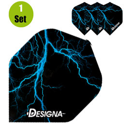 Designa Lightning Dartflights - Blauw Designa Lightning Dartflights - Blauw