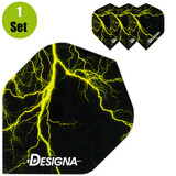 Designa Lightning Dartflights - Geel Designa Lightning Dartflights - Geel