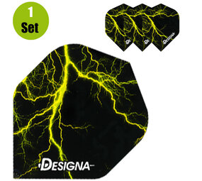 Designa Lightning Dartflights - Geel Designa Lightning Dartflights - Geel