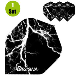 Designa Lightning Dartflights - Wit Designa Lightning Dartflights - Wit