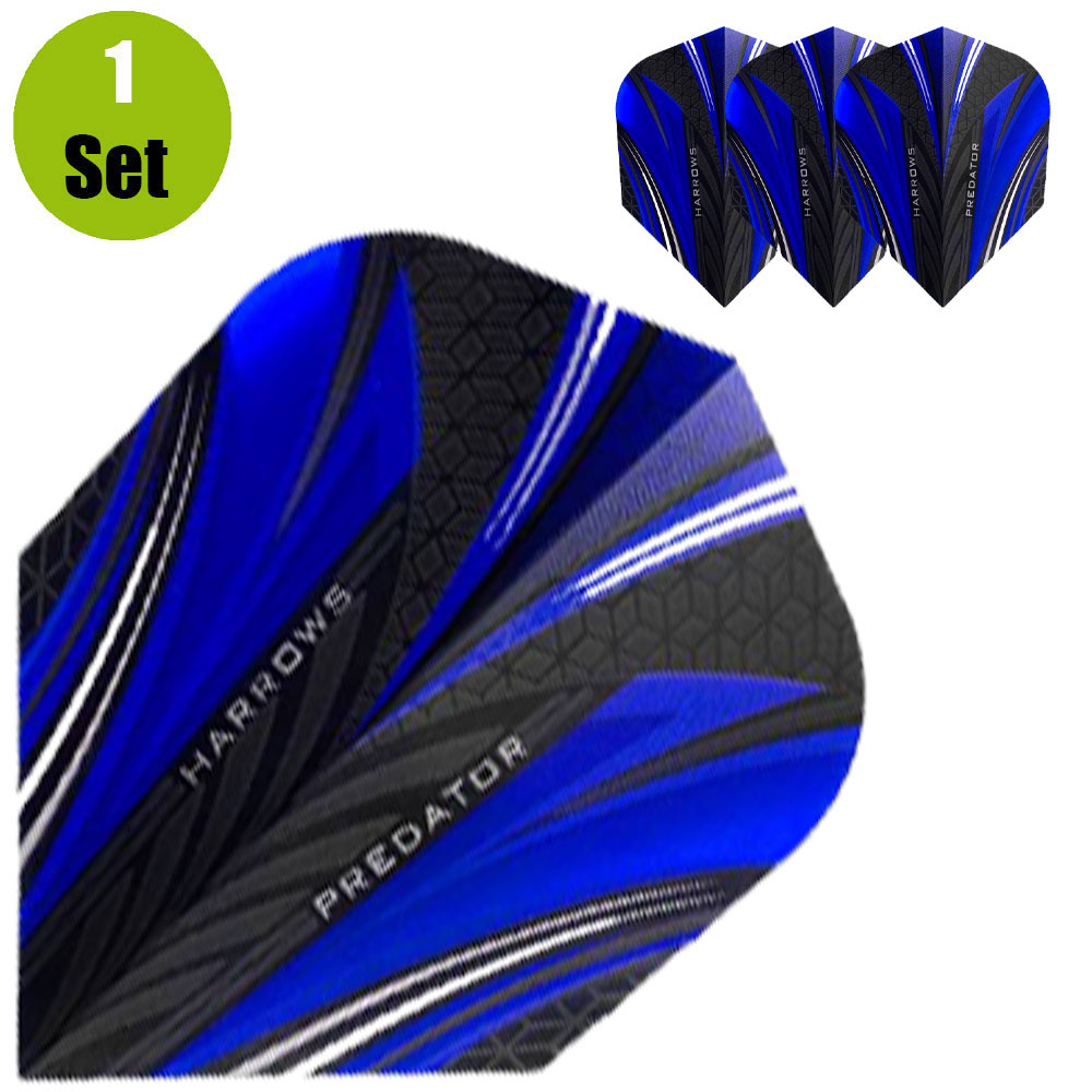 Harrows Predator Dartflights - Blauw afbeelding 1