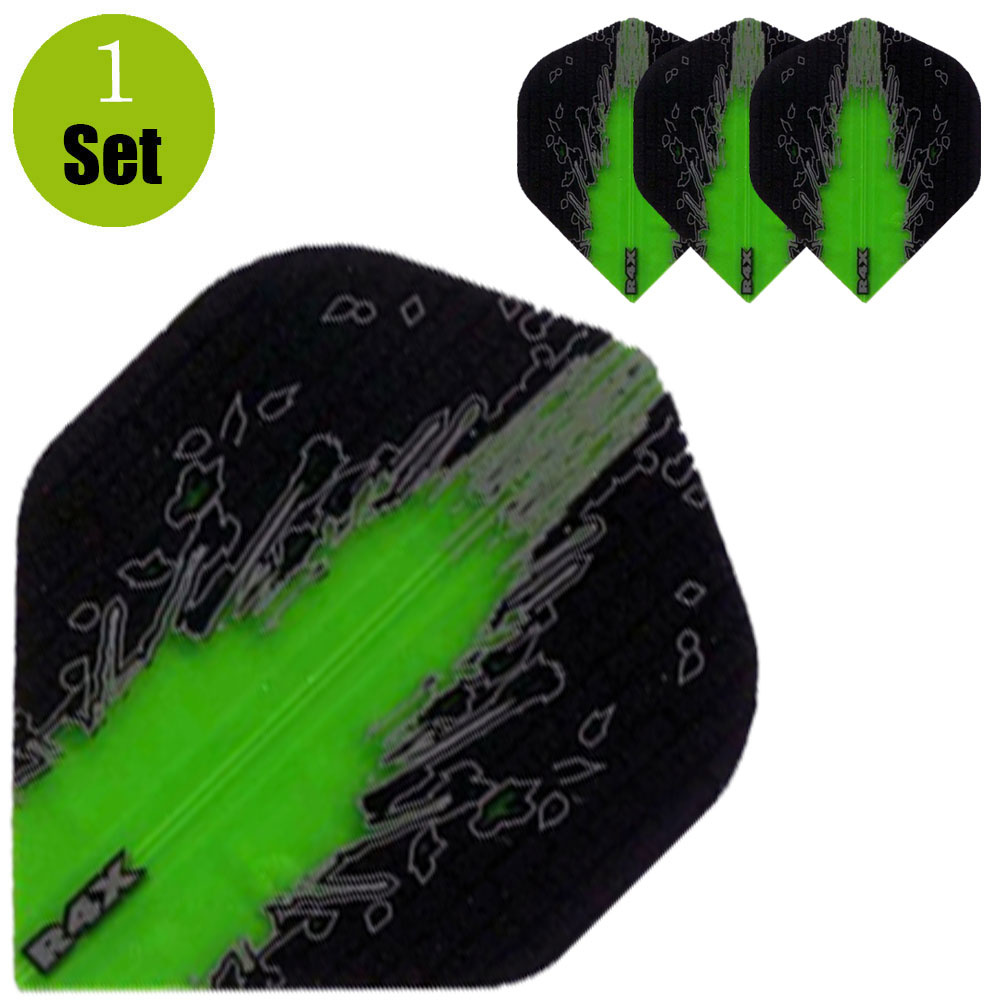 Ruthless R4X High Impact Dartflights - Groen afbeelding