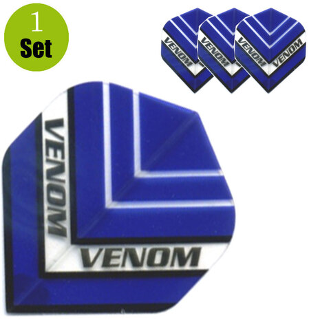 Ruthless Ruthless Venom HD150 Dartflights - Blauw Ruthless Ruthless Venom HD150 Dartflights - Blauw