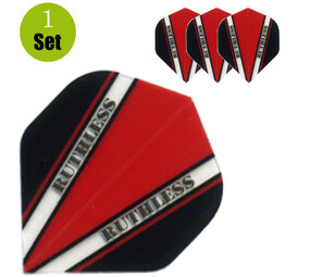 Ruthless Ruthless V100 Dart Flights - Rood Ruthless Ruthless V100 Dart Flights - Rood