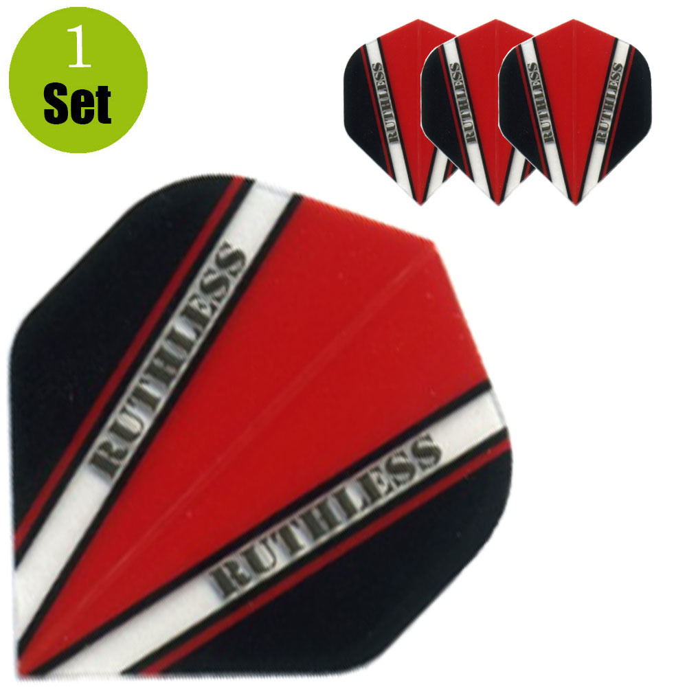 Ruthless Ruthless V100 Dart Flights - Rood afbeelding
