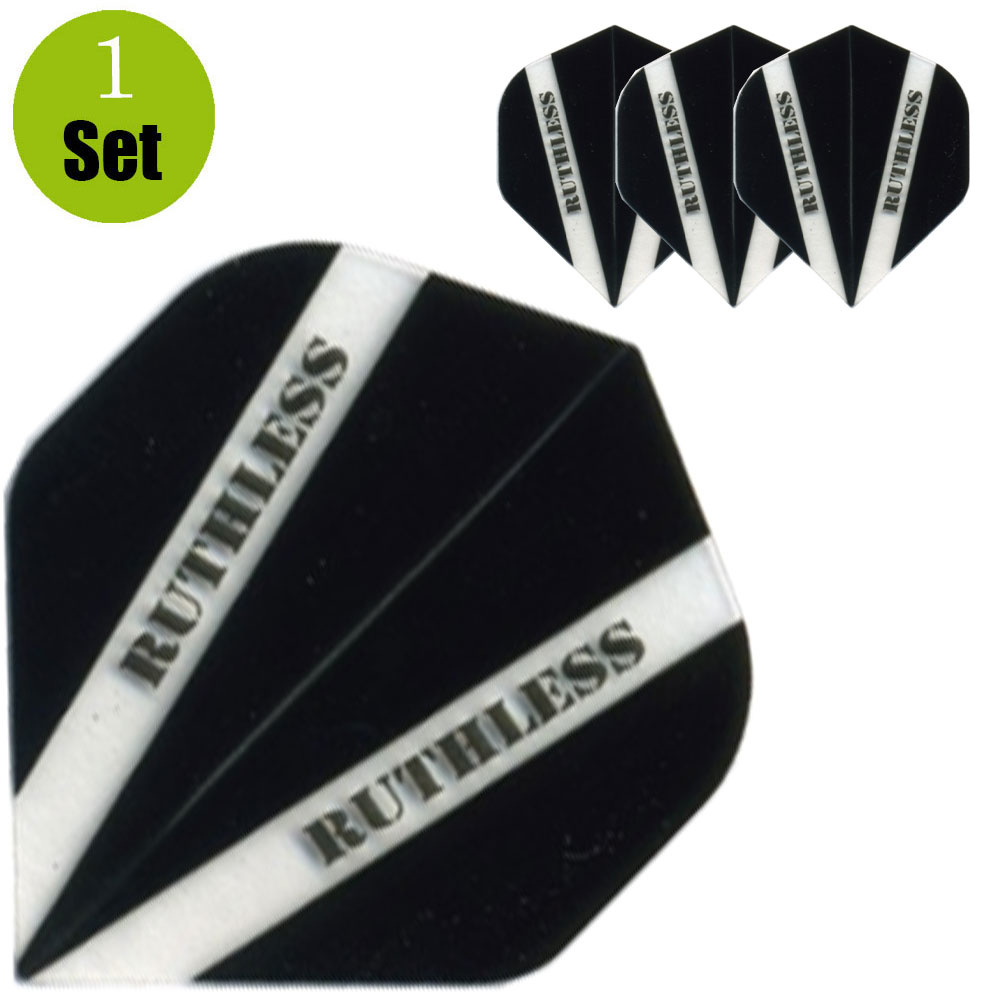 Ruthless Ruthless V100 Dart Flights - Zwart afbeelding