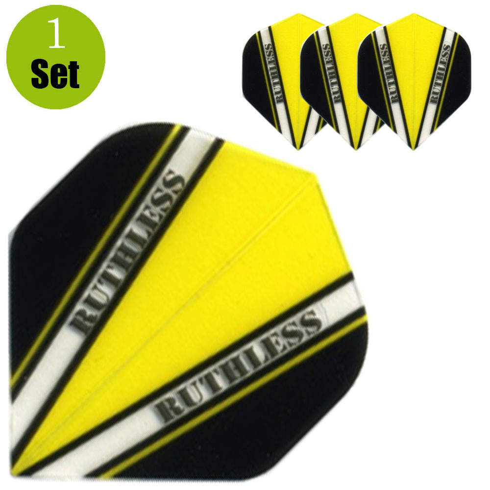 Ruthless Ruthless V100 Dart Flights - Geel afbeelding