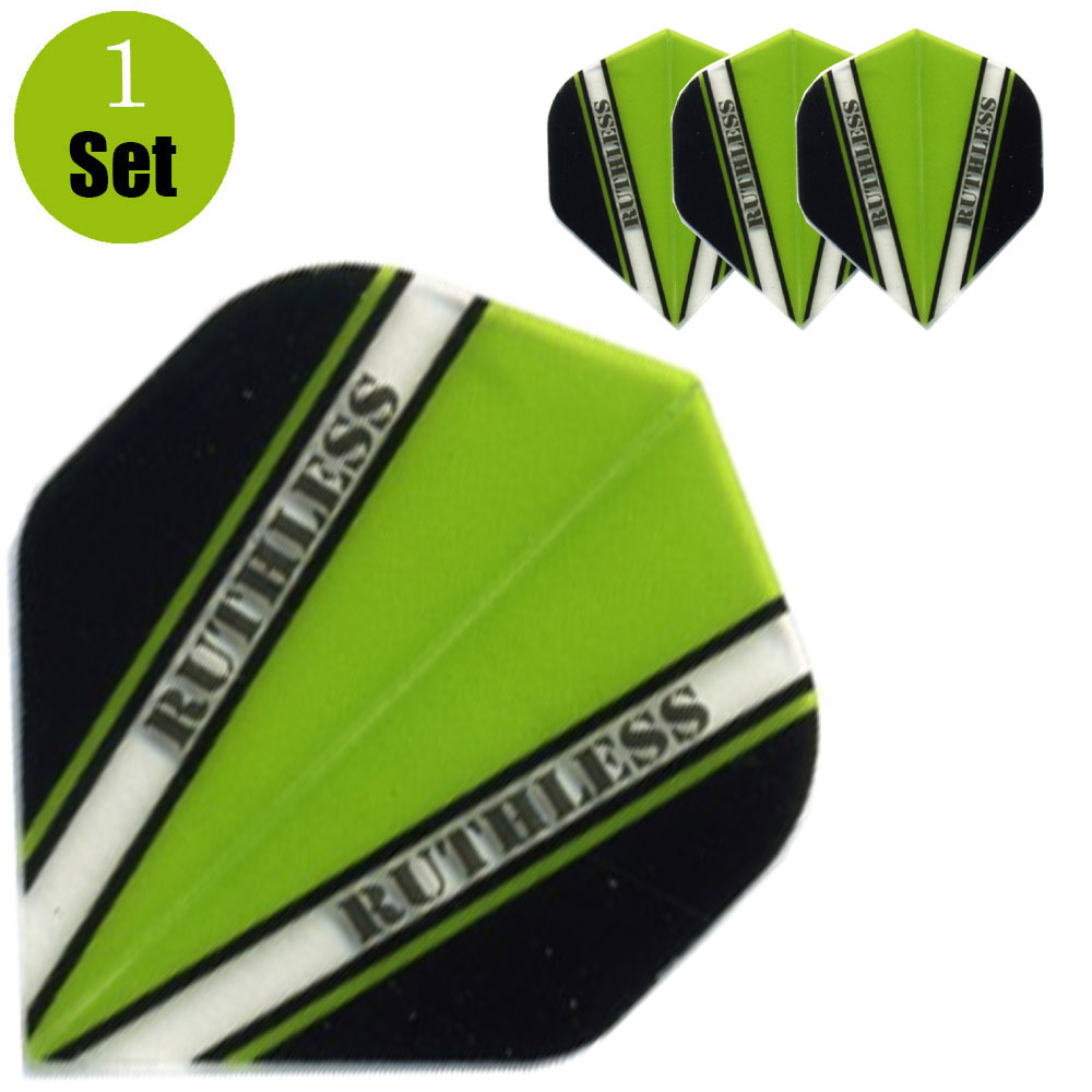 Ruthless Ruthless V100 Dart Flights - Groen afbeelding