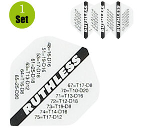 Ruthless Ruthless Finish Dartflights - Wit