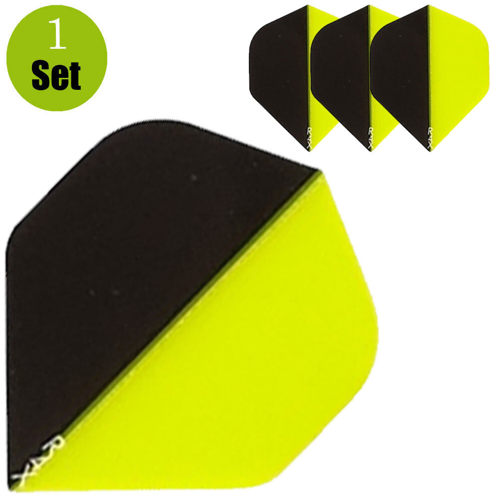 Ruthless Ruthless Duo Color Dartflights - Geel