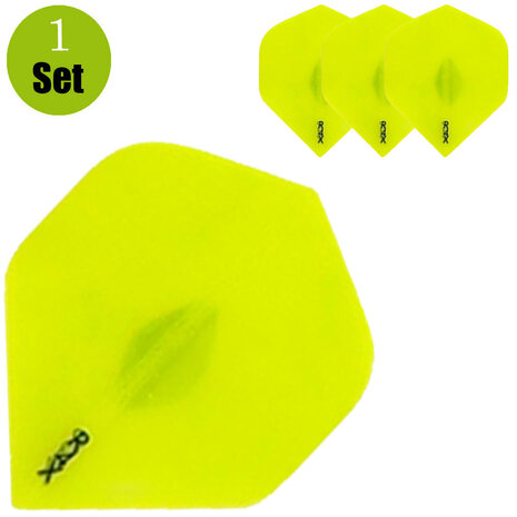 Ruthless Ruthless Transparant Dartflights - Geel Ruthless Ruthless Transparant Dartflights - Geel