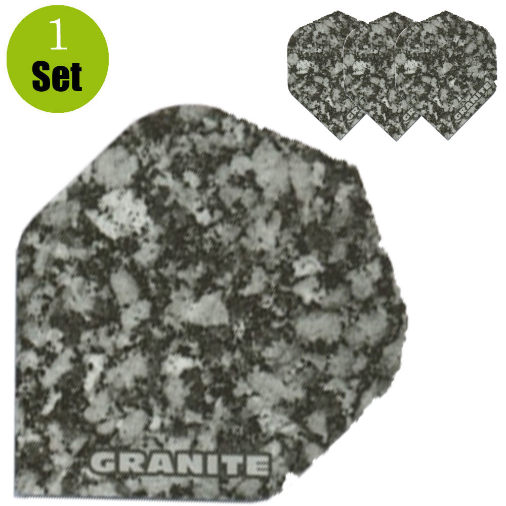 Ruthless Granite Dart Flights - Grijs afbeelding