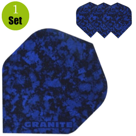 Ruthless Granite Dart Flights - Blauw Ruthless Granite Dart Flights - Blauw