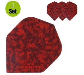 Ruthless Granite Dart Flights - Rood