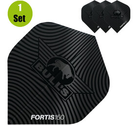 Bulls Bulls Fortis 150 Dartflights - Zwart Bulls Bulls Fortis 150 Dartflights - Zwart