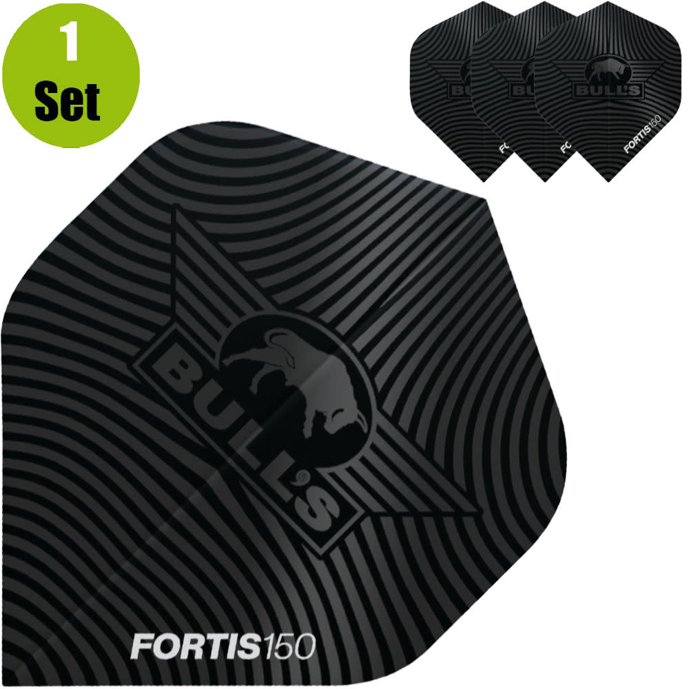 Bulls Bulls Fortis 150 Dartflights - Zwart afbeelding