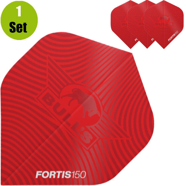 Bulls Fortis 150 Dartflights - Rood
