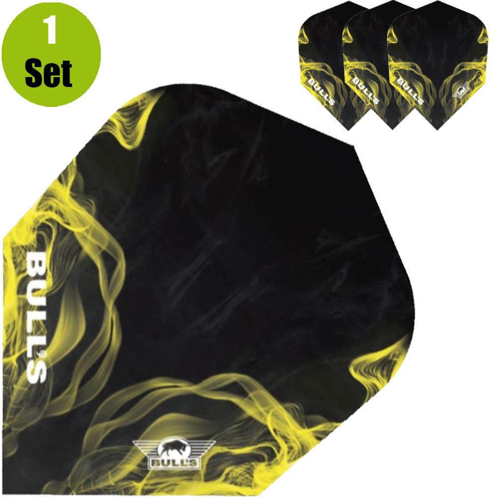 Bulls Bulls Powerflite Smoke Dartflights - Geel afbeelding